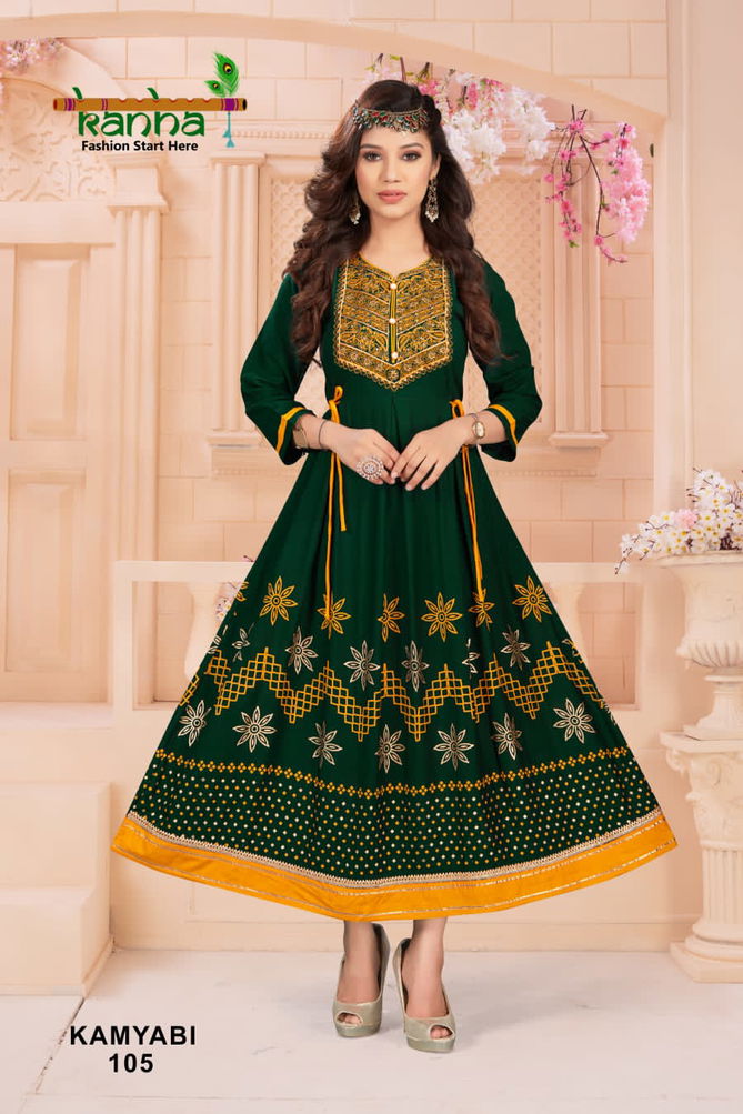 Kanha Kamyabi Designer Fancy Wear Wholesale Anarkali Kurtis
